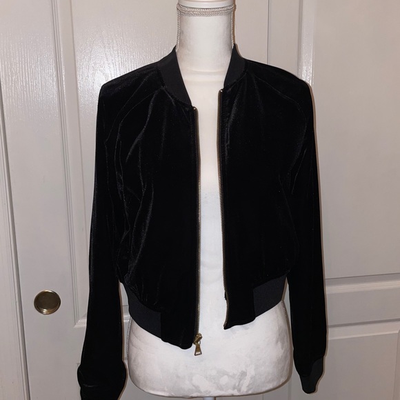 Express Jackets & Blazers - Velvet bomber jacket